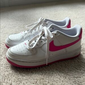 Nike Air Force Kids White and Pink